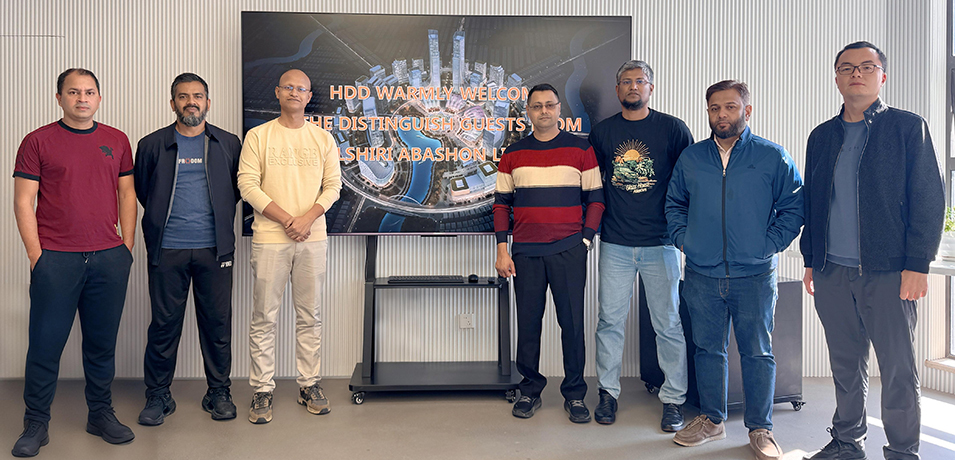 华都设计（HDD）接待孟加拉Jolshiri Abashon代表团